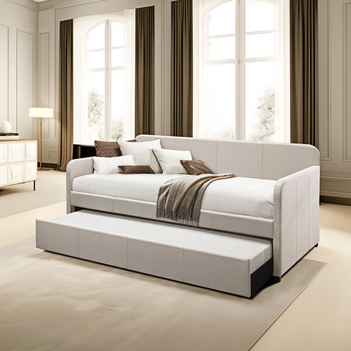 Jagger - Twin Daybed With Trundle - Fog