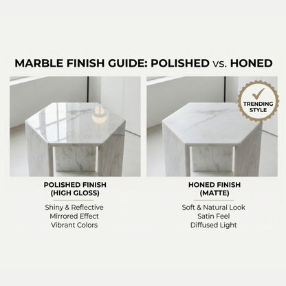 Modern Minimalist Hexagon Side Table