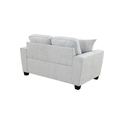 Ashbury - Loveseat With 2 Pillows - Soft Gray