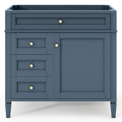 Bathroom Vanity With 2 Drawers And Tip-Out Drawer, Storage Cabinet