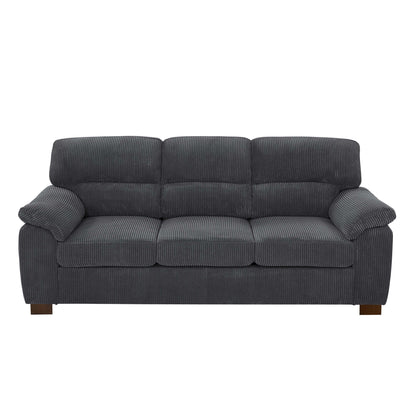 Vintage Inspired 3 Seat Sofa With Tufted Cushions