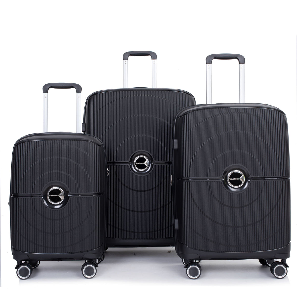 Expandable Hardshell Suitcase Double Spinner Wheels Luggage Sets