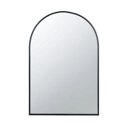 Arched Mirror With Metal Frame, Wall Mirror For Living Room Bedroom Entryway