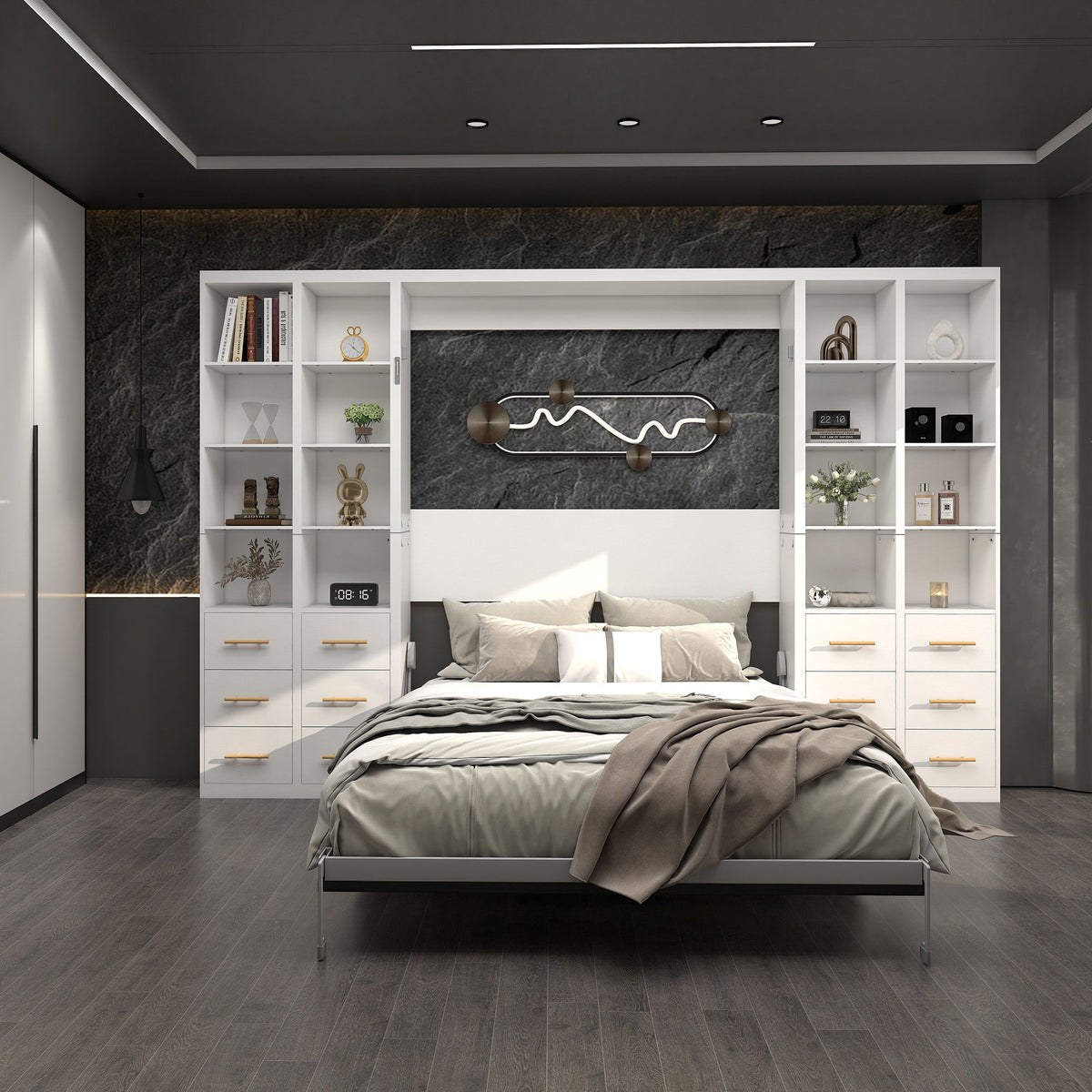 Multifunctional Vertical Murphy Wall Bed