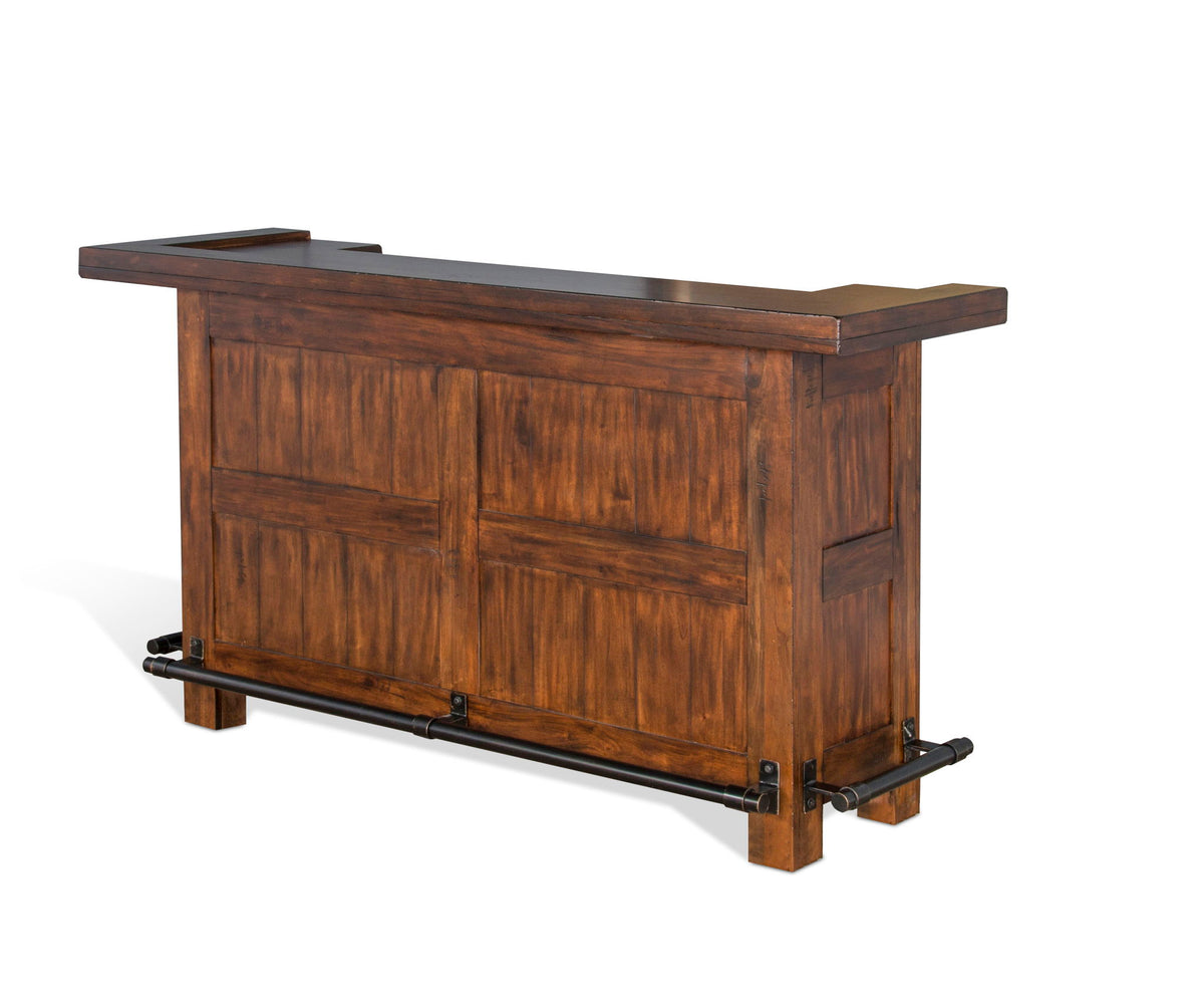 Tuscany - Farmhouse Wood Home Bar - Vintage Mocha