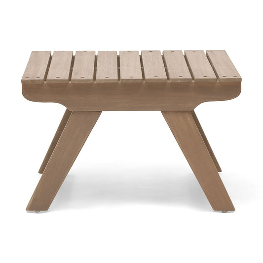 Sedona - Outdoor Side Table With Open Slat Design - Gray