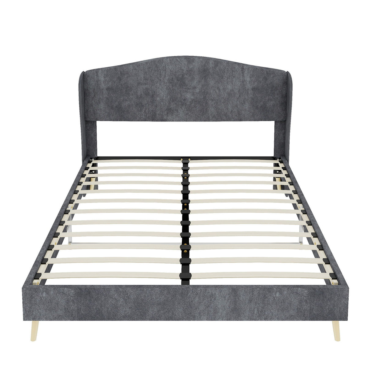 Upholstered Bed, Tufted Headboard, Comfortable Sleep
