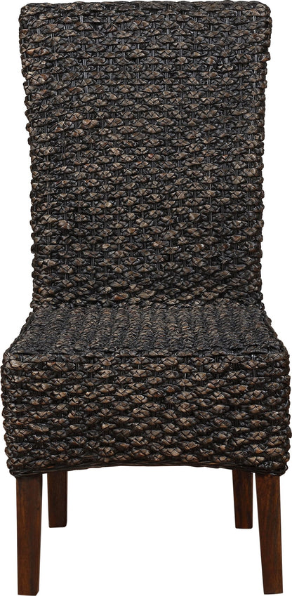 Meadow - Wicker Dining Chair (Set of 2) - Brick Brown