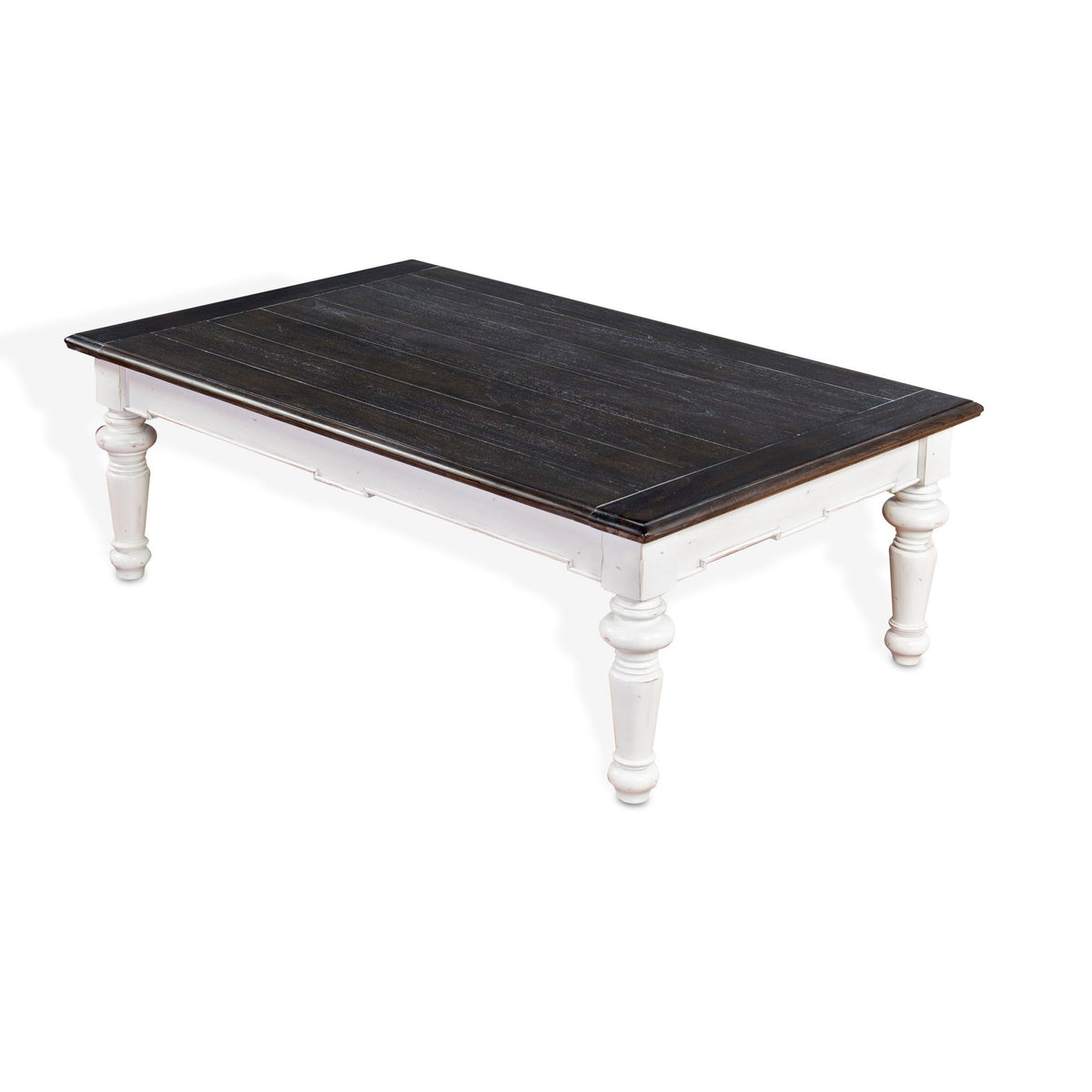 Carriage House - Coffee Table - Cottage White / Europen Dark