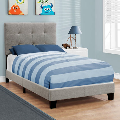 Bed, Upholstered, Frame Only, Transitional