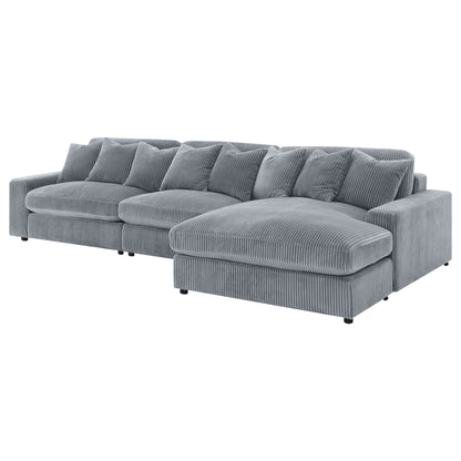 Cassidy - Upholstered Sectional Sofa With Reversible Cushions