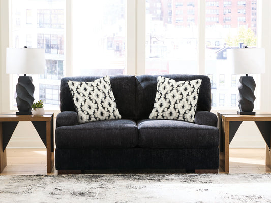 Whitmore Manor - Loveseat - Black Pearl
