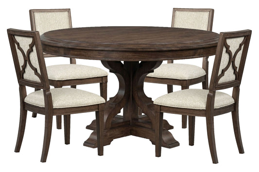 Jubilee - 54" Round Dining Table - Brown