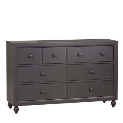 Cottage View - 6 Drawer Dresser - Dark Gray