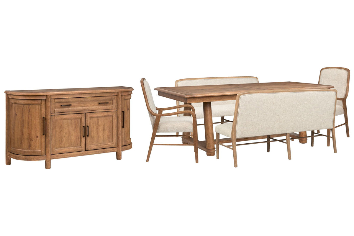 Woodward - Trestle Extendable Dining Table Set