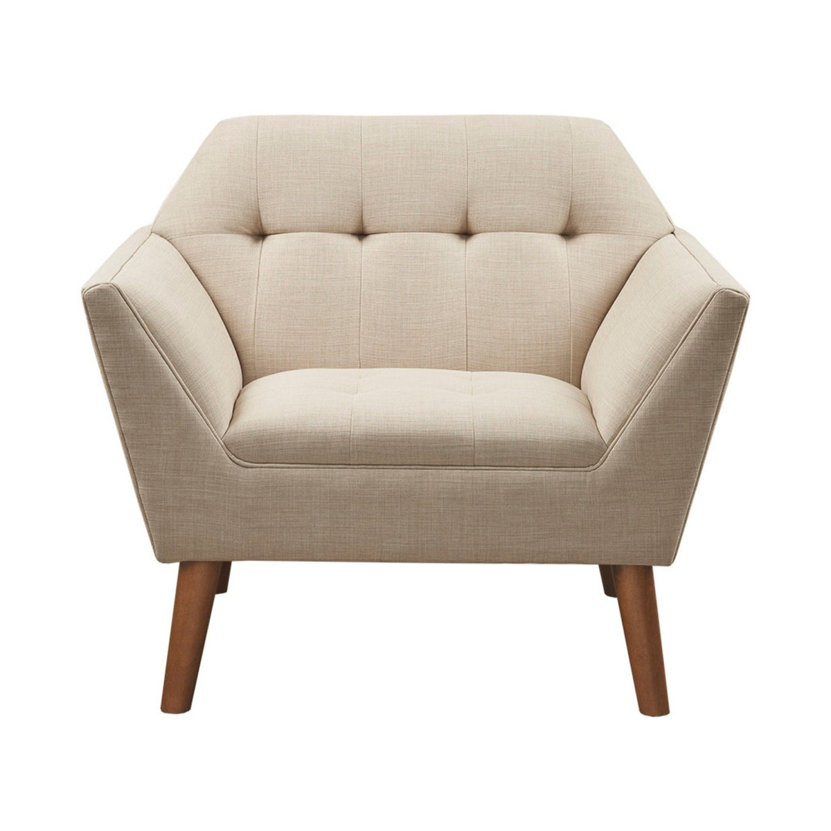 Modern Lounge Chair With Button Tufting