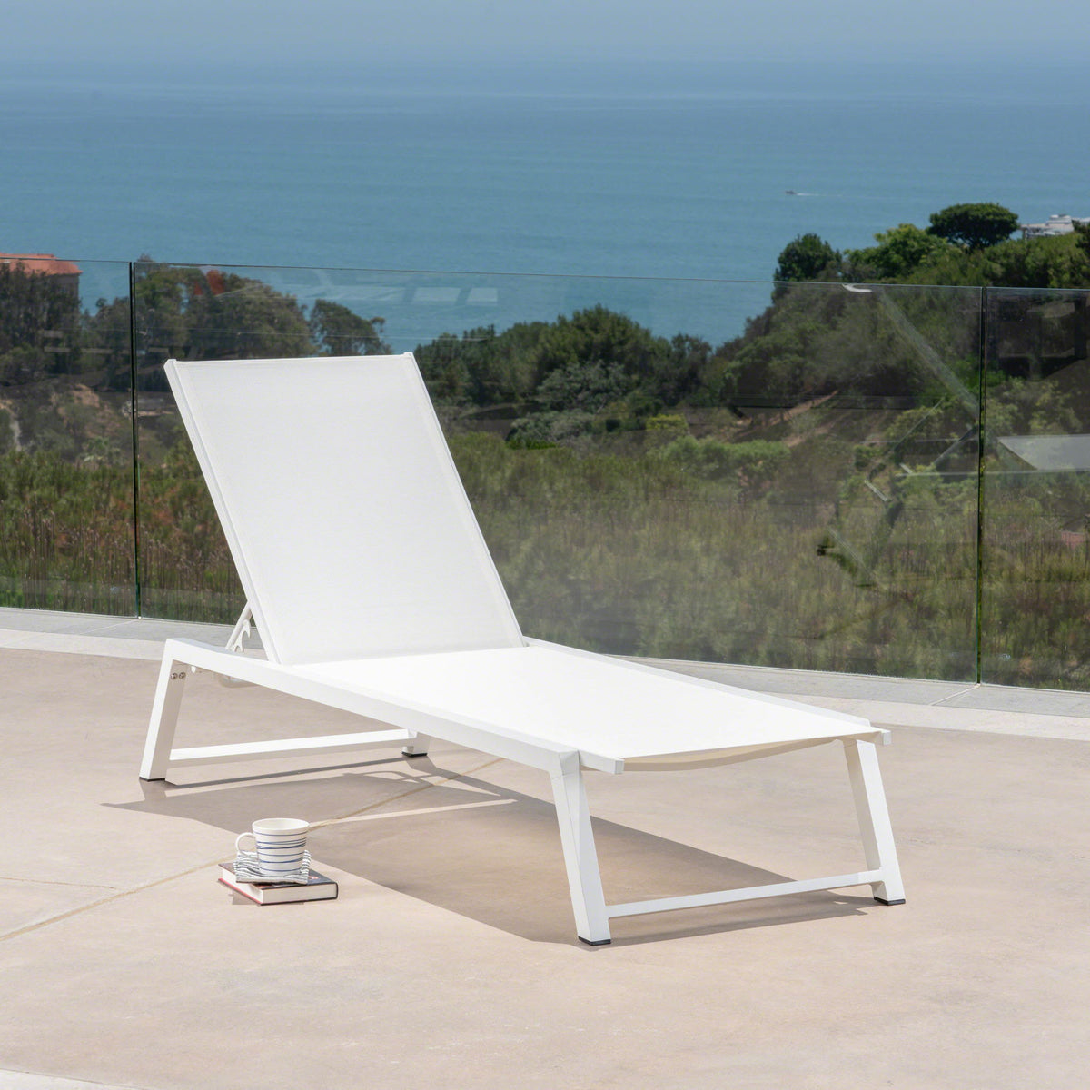 Myers - Chaise Lounge - White