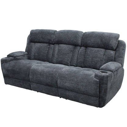 Dalton - Power Reclining Sofa, Loveseat, Recliner - Lucky Charcoal