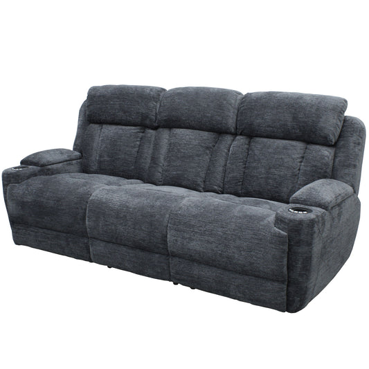 Dalton - Power Reclining Sofa, Loveseat, Recliner - Lucky Charcoal