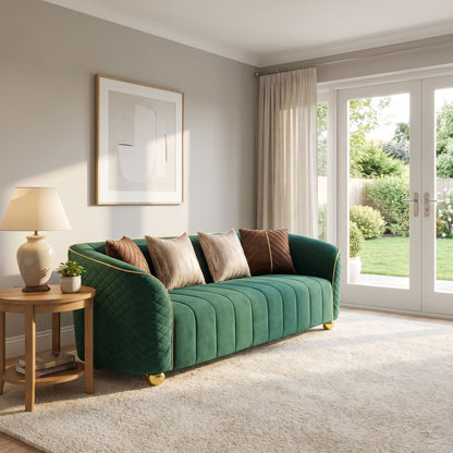 Sofa & Accents - Retro Green