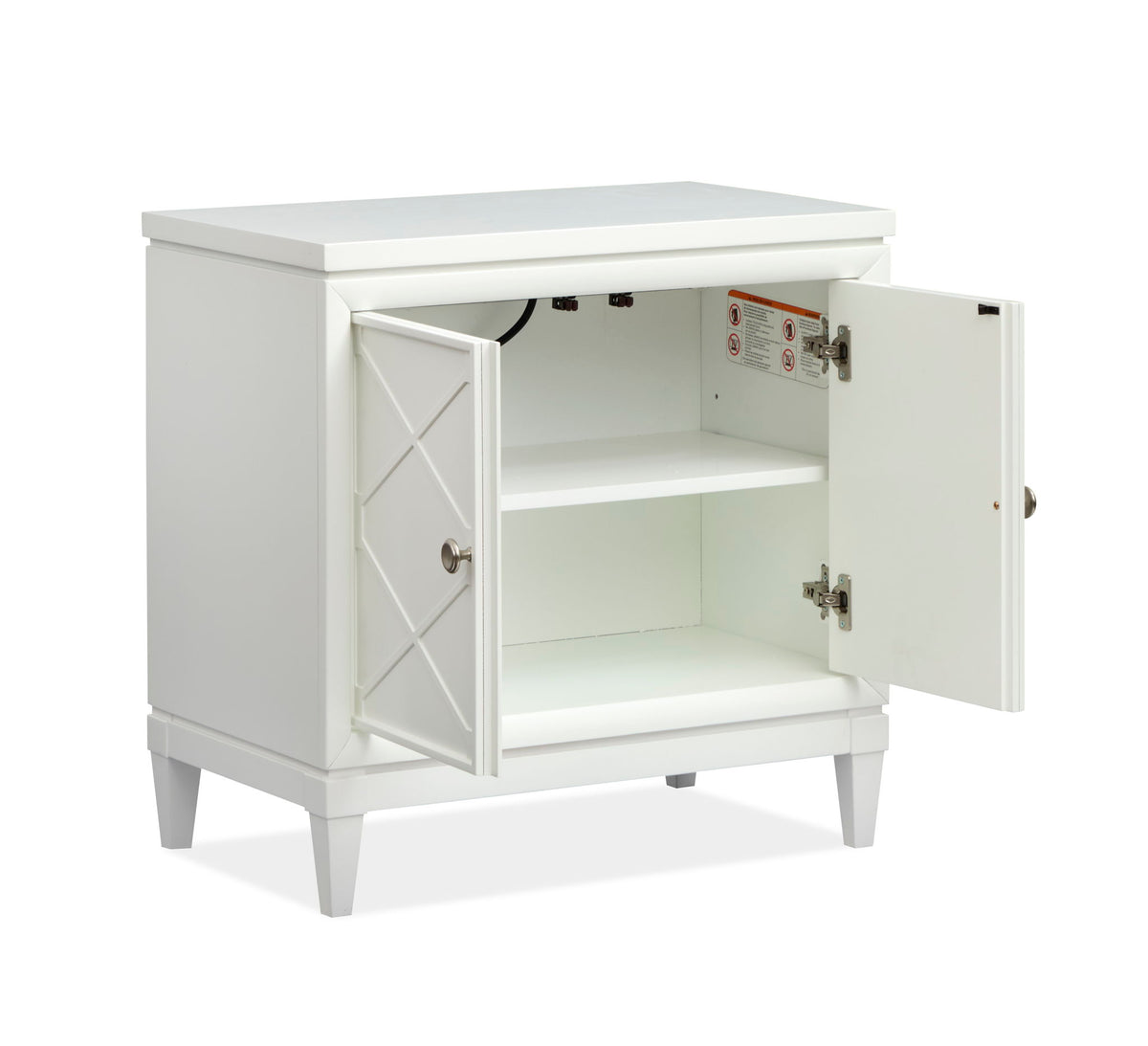 Springhouse - Door Nightstand - Whisper White