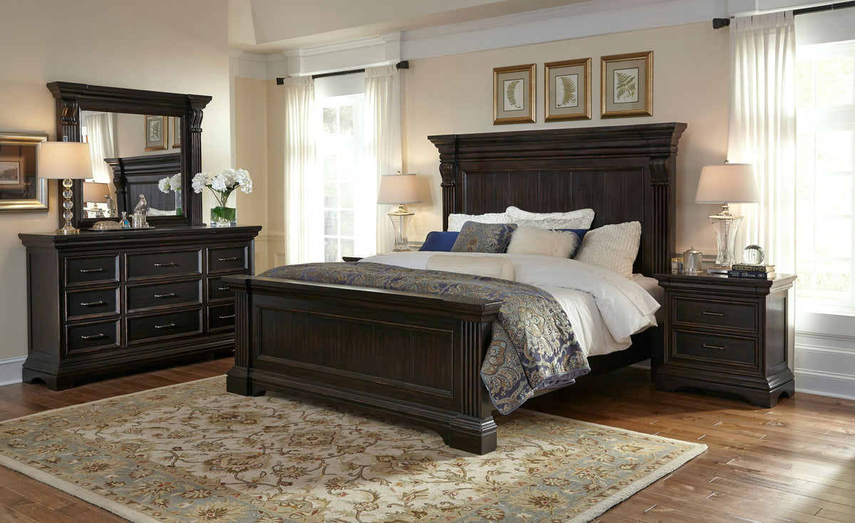 Caldwell - 2 Drawer Nightstand - Smoked Molasses