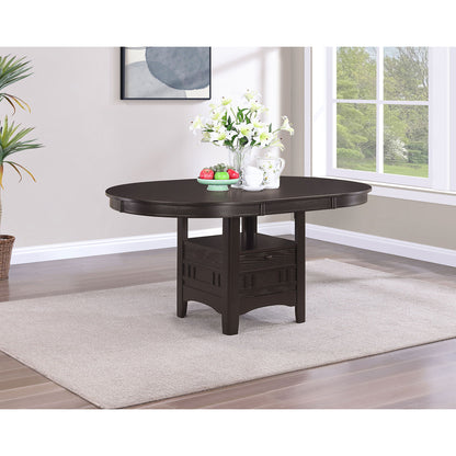 Illkirch - Oval Extension Leaf Dining Table With Expandable Surface - Espresso