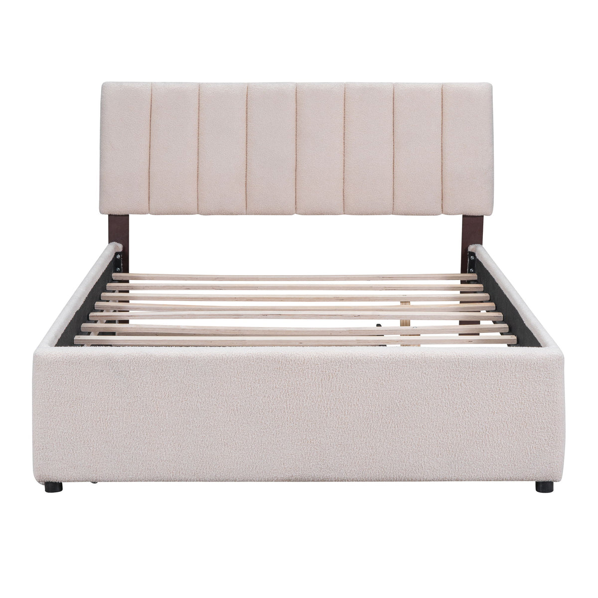 Upholstered Platform Bed With Trundle