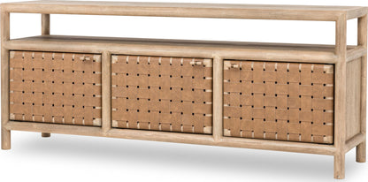 Dorsey - 72" Weaven Entertainment Console - Granola