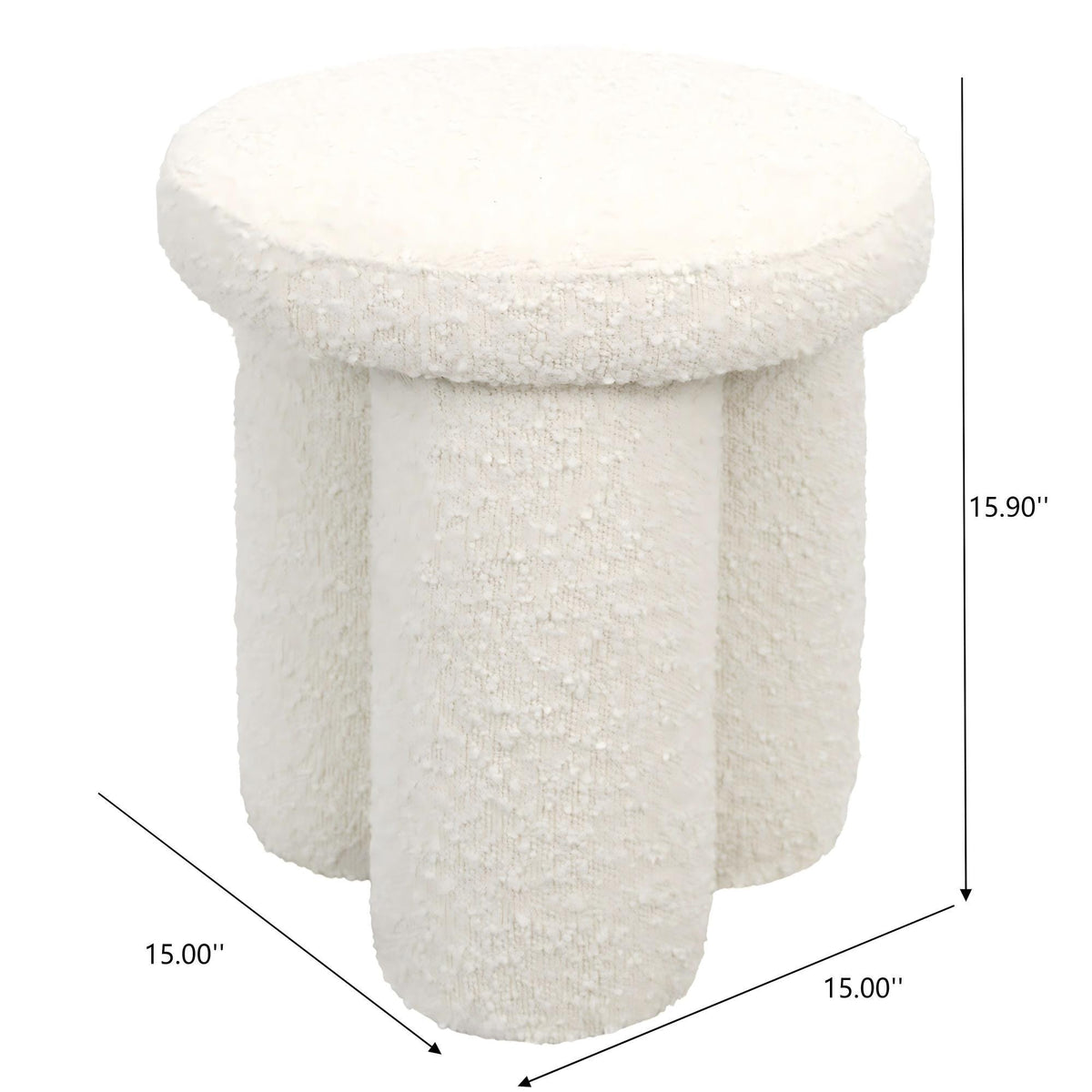 Wesley - Stool - Ivory