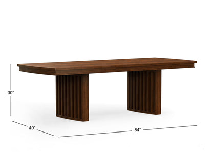 Reena - Extendable Trestle Dining Table Set