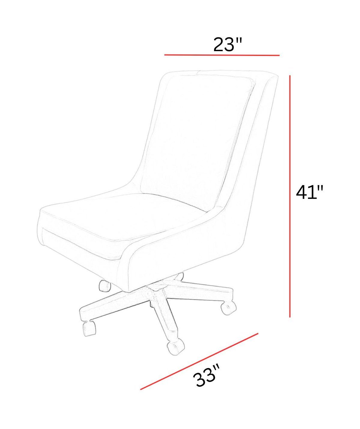Dc#131 - Desk Chair - Lotus Cream