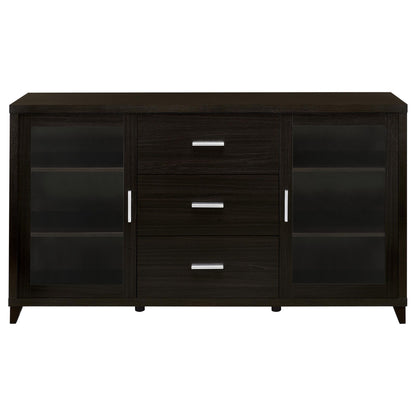 Nyler - 3 Drawer Rectangular TV Console - Cappuccino