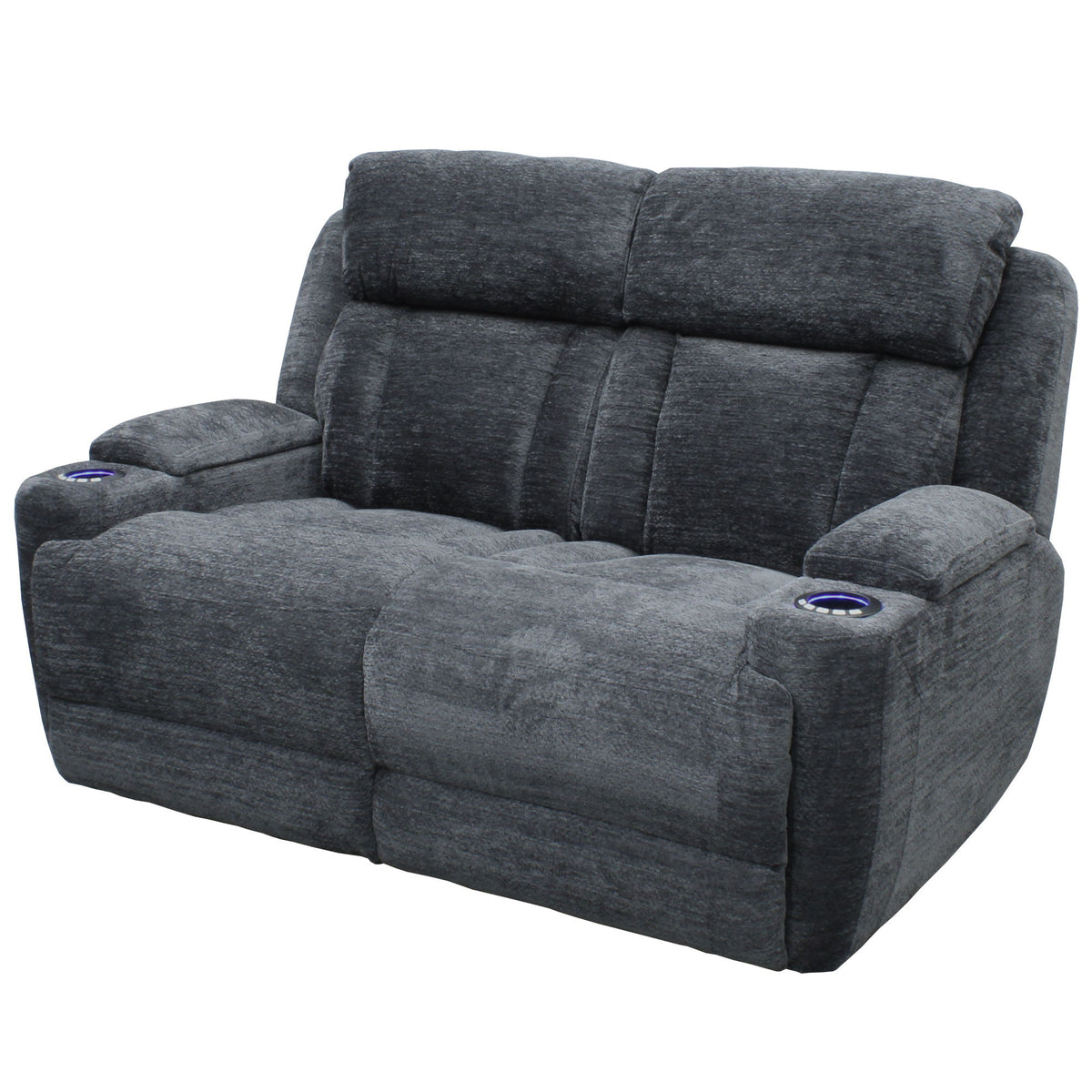 Dalton - Power Reclining Sofa, Loveseat, Recliner - Lucky Charcoal