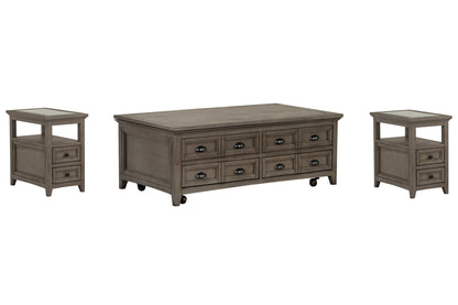 Paxton Place - Lift Top Storage Caster Cocktail Table Set