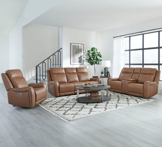 Haywood - Power Reclining Sofa - Butternut