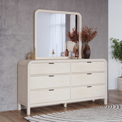 Drake - Beveled Glass Wall Or Dresser Mirror - Sugar