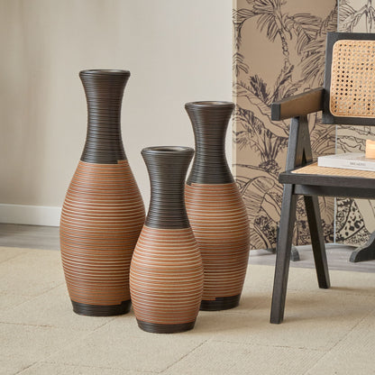 Designer Floor Vases, Large Vases For Home Decor Flooring (Set of 3)