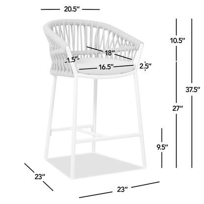 Maiden - Patio Counter Stool Sunproof Olefin (Set of 2)