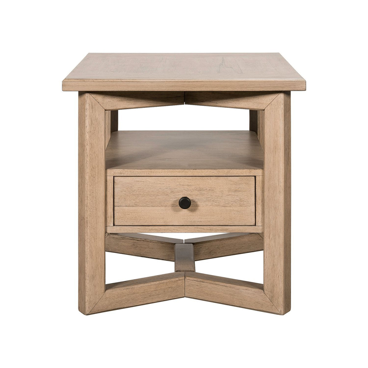 Proximity Place - Rectangular End Table - Barley Buff