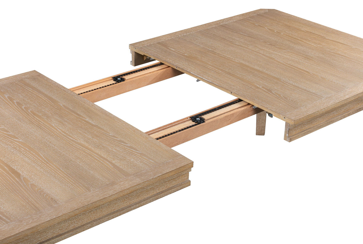Breckenridge - Dining 78-96" Rectangular Table With 18" Leaf - Medium Brown