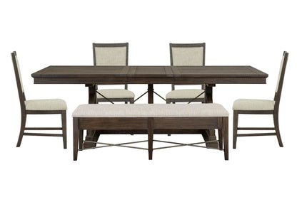 Westley Falls - Extendable Trestle Dining Table Set