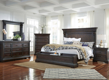 Caldwell - 2 Drawer Nightstand - Smoked Molasses
