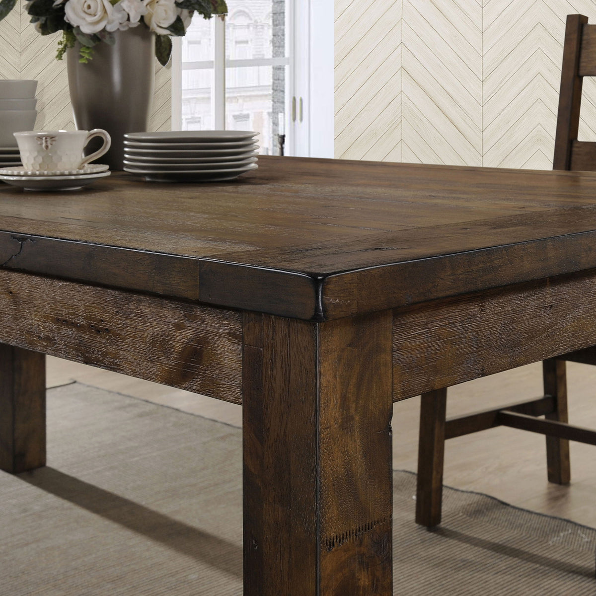 Guster - Rectangular Dining Table - Brown