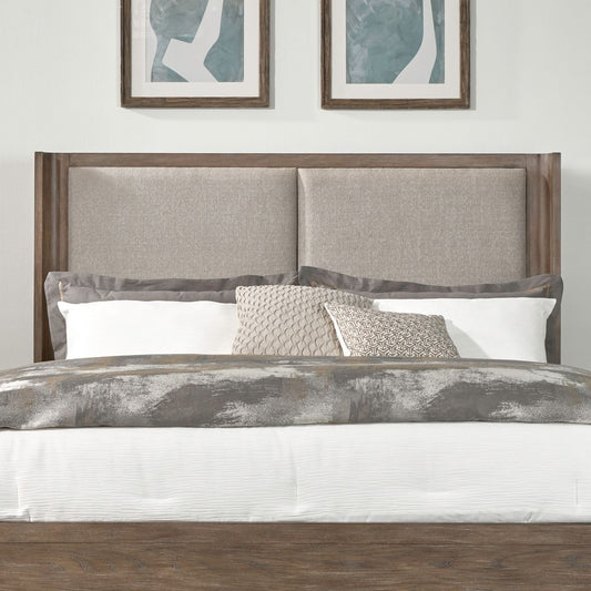 South Bend - Upholstered Shelter Headboard
