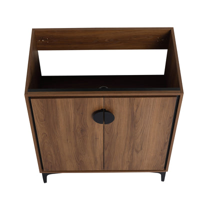 Modern Bathroom Vanity Storage Cabinet With Soft Closing Doors And Engineered Wood Construction