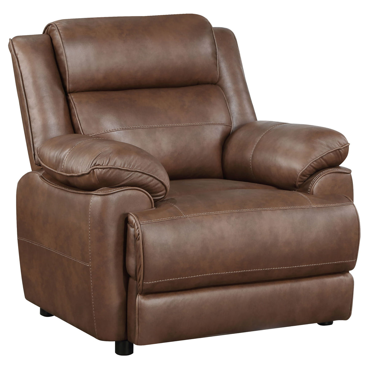 Worthington - Padded Arm Accent Chair - Dark Brown