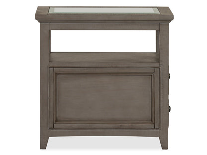 Paxton Place - Chairside End Table - Dovetail Gray