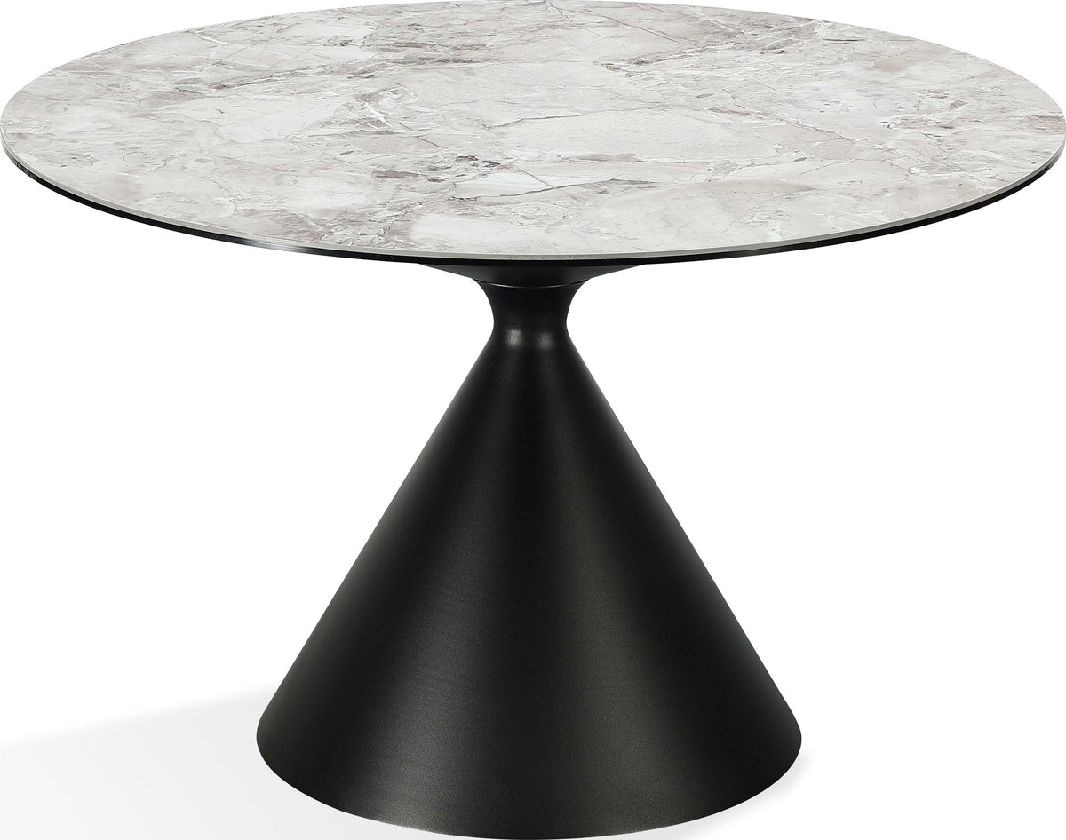 Winston - Stone Top Metal Base Round Dining Table