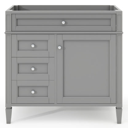 Bathroom Vanity With 2 Drawers And Tip-Out Drawer, Storage Cabinet